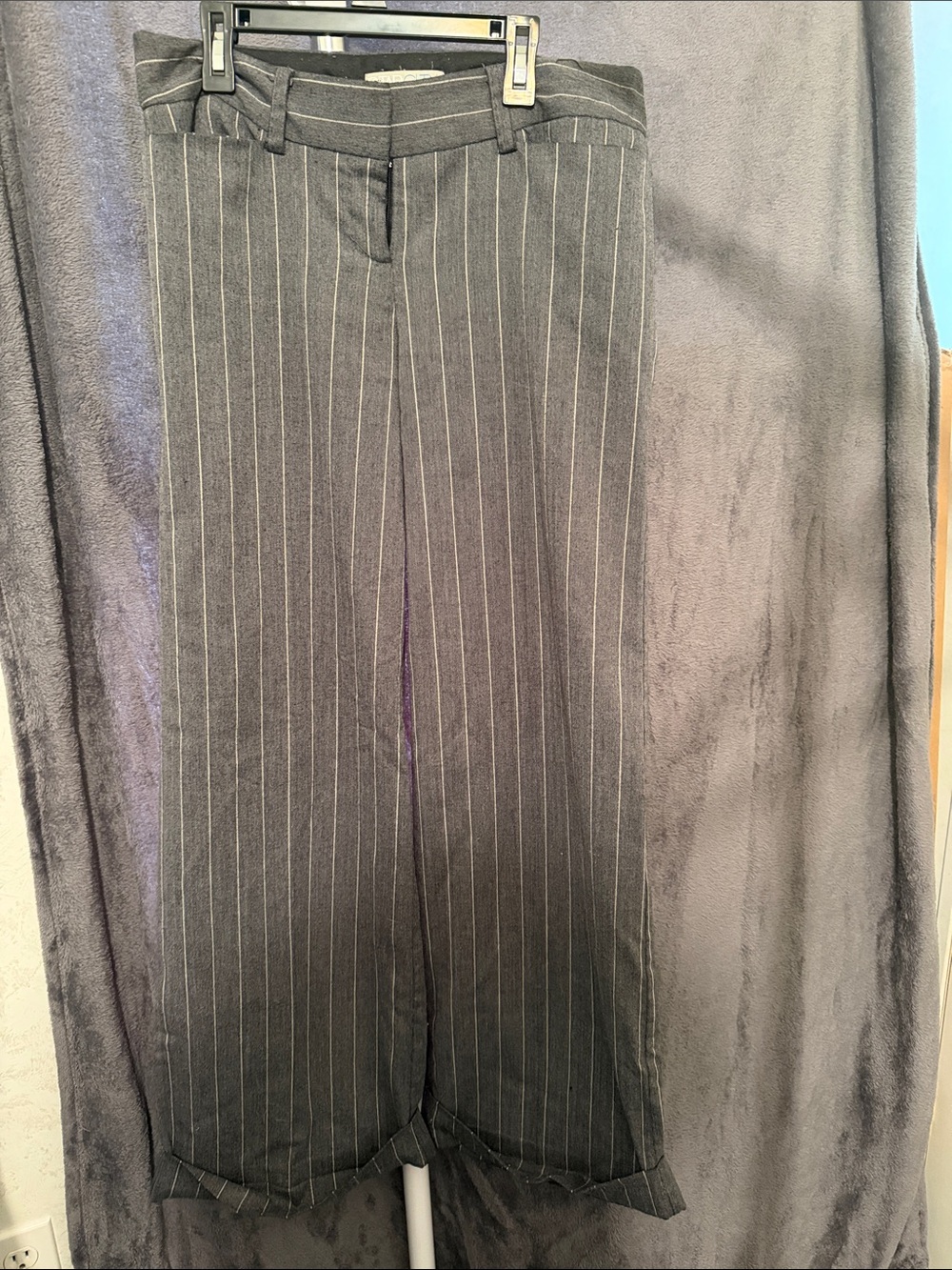 Star City Women's Gray Pinstripe Dress Pants